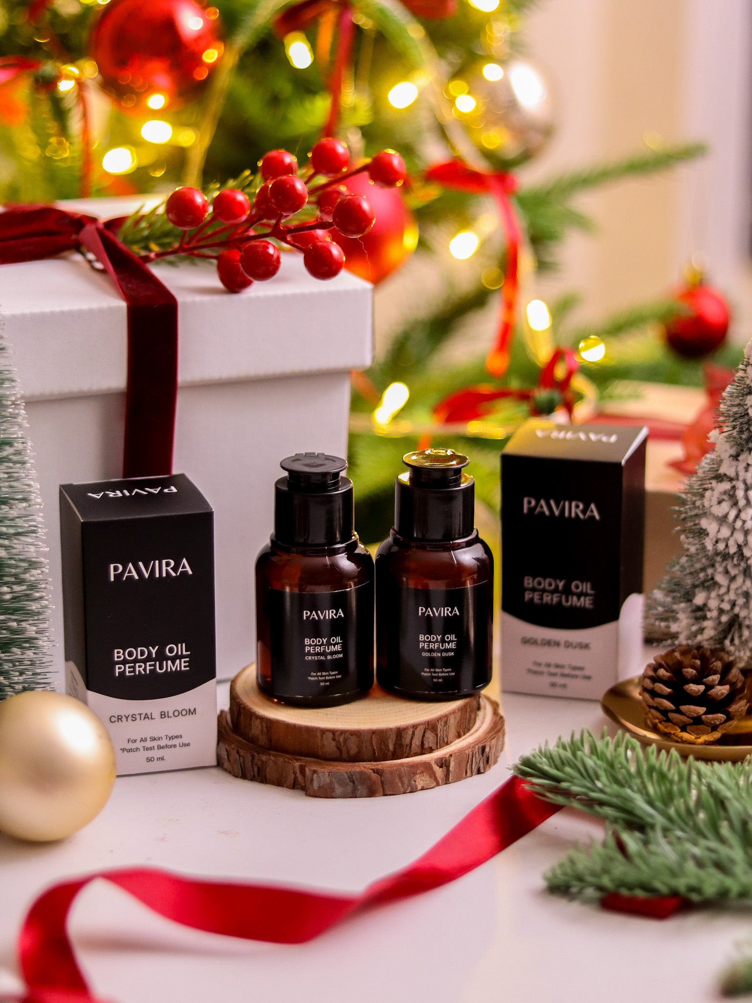 Body Oil Perfume Christmas Gift Set – Pavira Official