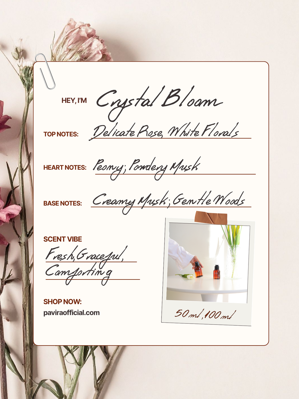 Body Oil Perfume - Crystal Bloom